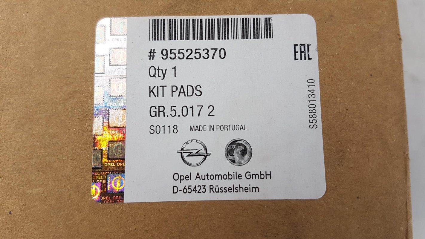 Original OPEL Grandland X 1.2 Bremsbeläge Vorne 95525370