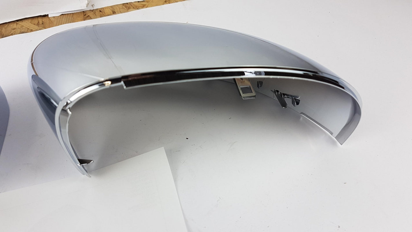 Original FIAT 500X Spiegelabdeckungen Unterlage Kappen Chrome 50903552
