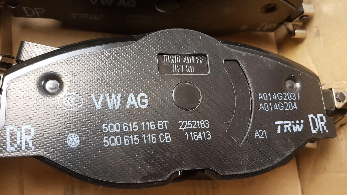 Original OE Volkswagen Bremsbeläge 2K5698151E