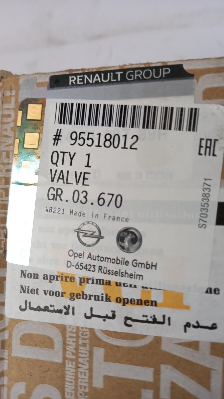 Original OE OPEL AGR-Ventil 95518012