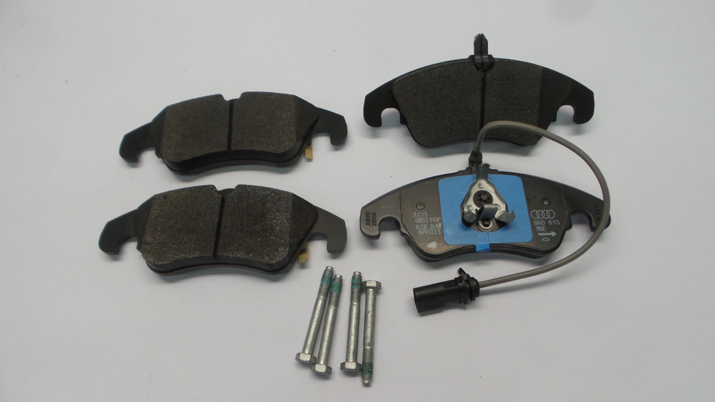 Original AUDI Q5 I '08-'17 Bremsbeläge mit Warnkontakt vorne 8R0698151S