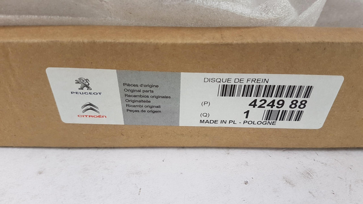Original PEUGEOT 407 508 CITROEN C5 (X7) C6 Bremsscheibe (1 stück) vorne 424988