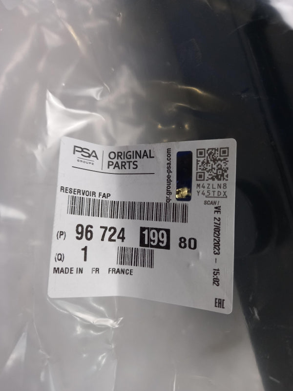 Original PEUGEOT CITROEN 1.6 2.0 HDi Kraftstoffadditiv Tank 9672419980