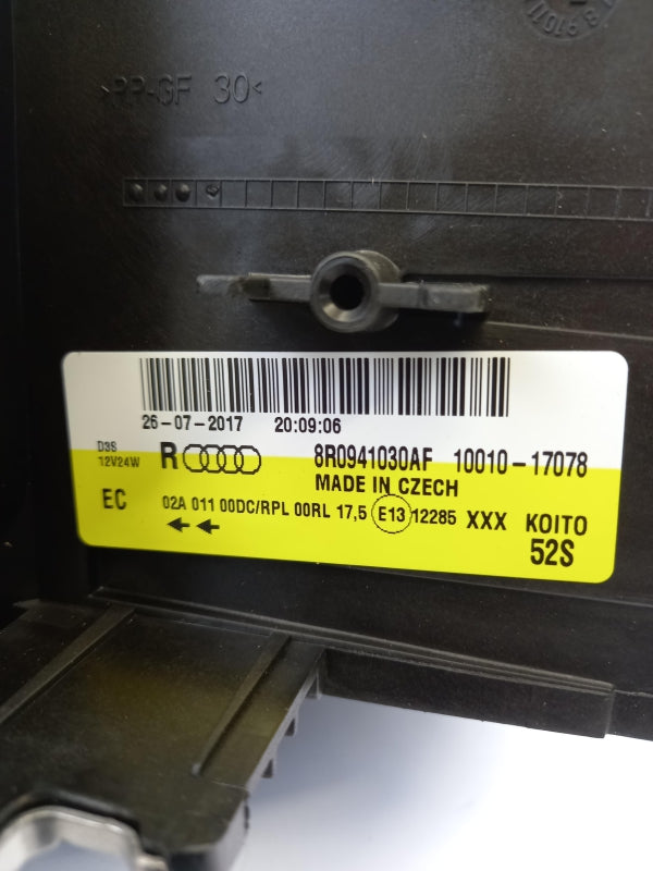 Original AUDI Q5 I (2009-2012) Frontscheinwerfer Scheinwerfer Rechts 8R0998030J