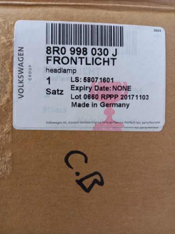 Original AUDI Q5 I (2009-2012) Frontscheinwerfer Scheinwerfer Rechts 8R0998030J