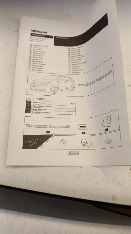 Original OE NISSAN Spoiler KE7905S02B