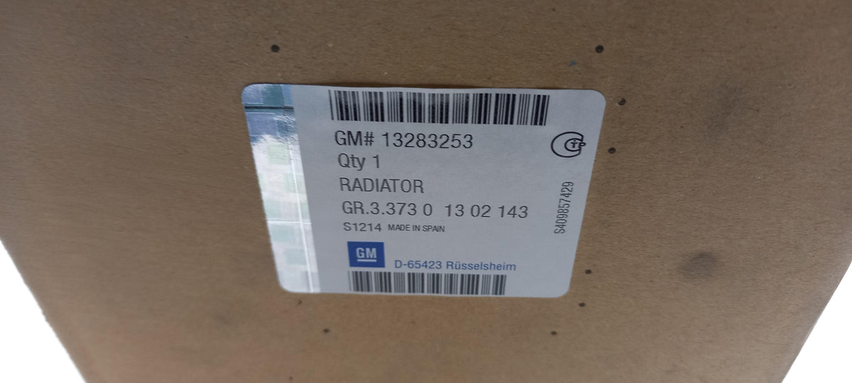 Original OE OPEL Ladeluftkühler 13283253