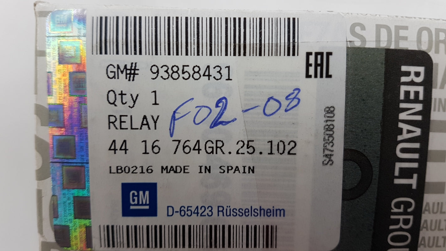 Original OPEL Movano-A Vivaro-A 2.0DTi Glühkerzen Steuergerät Relais 93858431