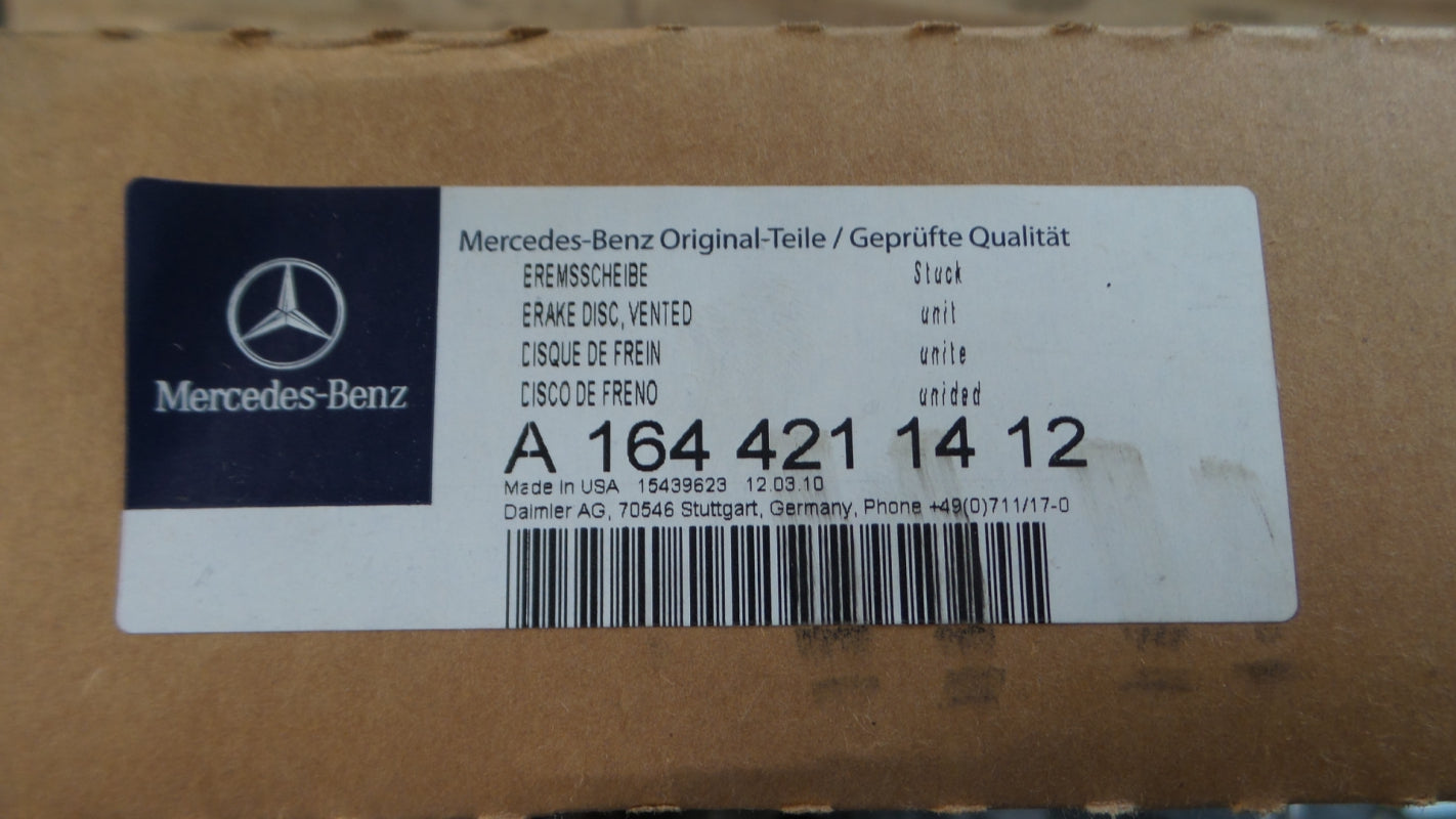 Original MERCEDES-BENZ W164 X164 W251 Bremsscheibe (1 stück) vorne A1644211412
