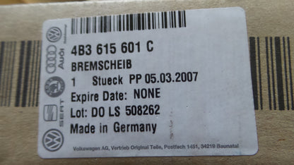 Original AUDI RS6 '03-'05 Bremsscheibe (1 stück) 335X22 hinten links 4B3615601C