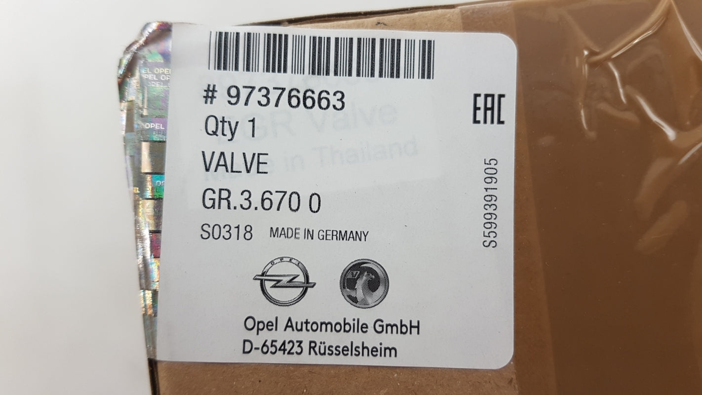 Original OPEL Astra-H Corsa-D Meriva-A Zafira-B 1.7 CDTi AGR-Ventil EGR 97376663