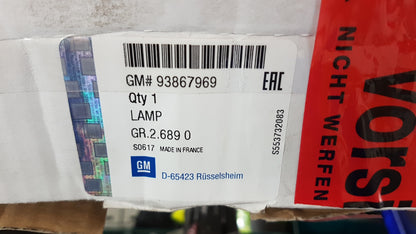 Original OPEL Vivaro-B Heckleuchte Rückleuchte Rechts 93867969