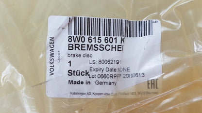 Original AUDI A4 A5 A6 A7 A8 Q5 Q7 Bremsscheibe (1 Stück) hinten 8W0615601K