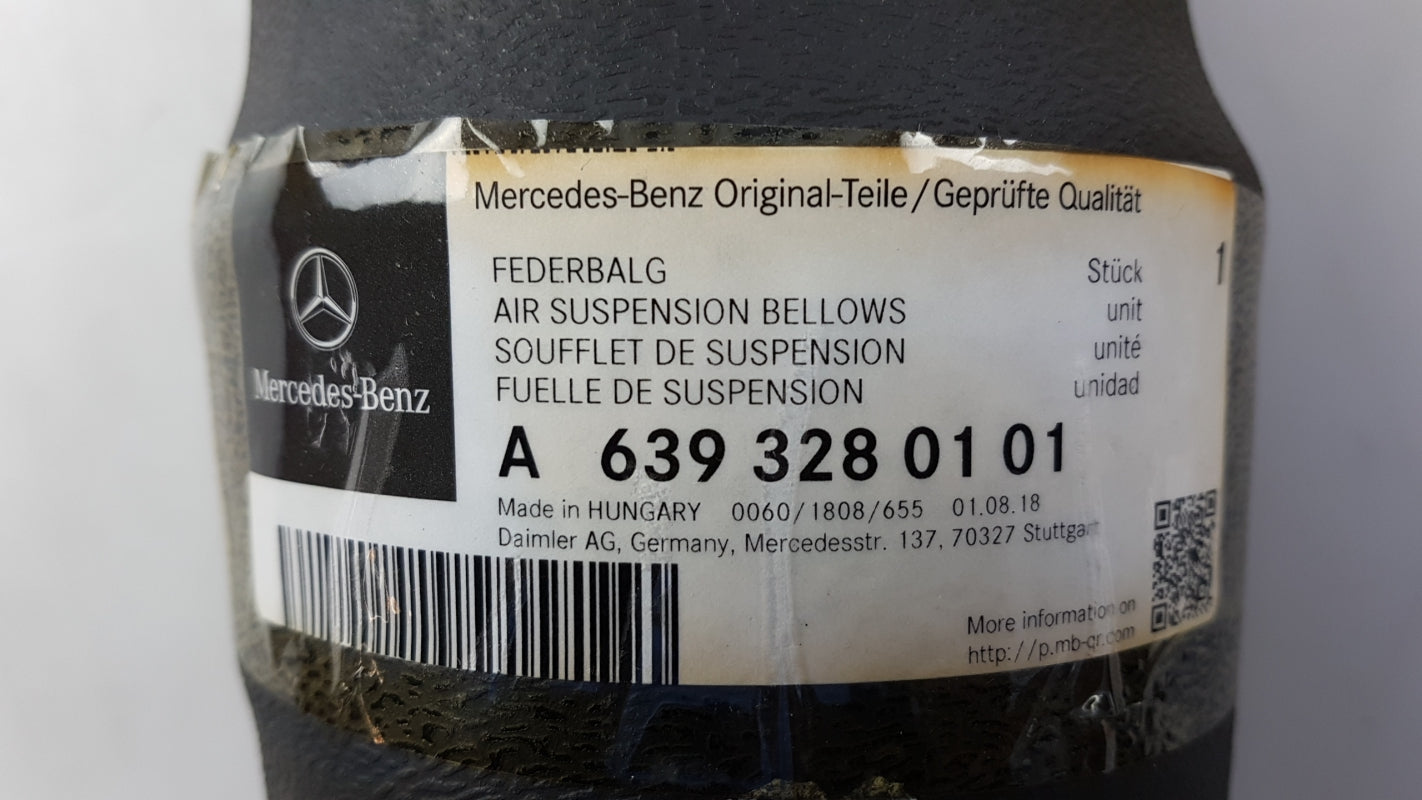 Original MERCEDES-BENZ Vito Viano W639 Luftfederbalg hinten A6393280101