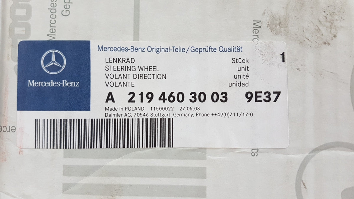 Original MERCEDES-BENZ E-klasse W211 Lenkrad A21946030039E37