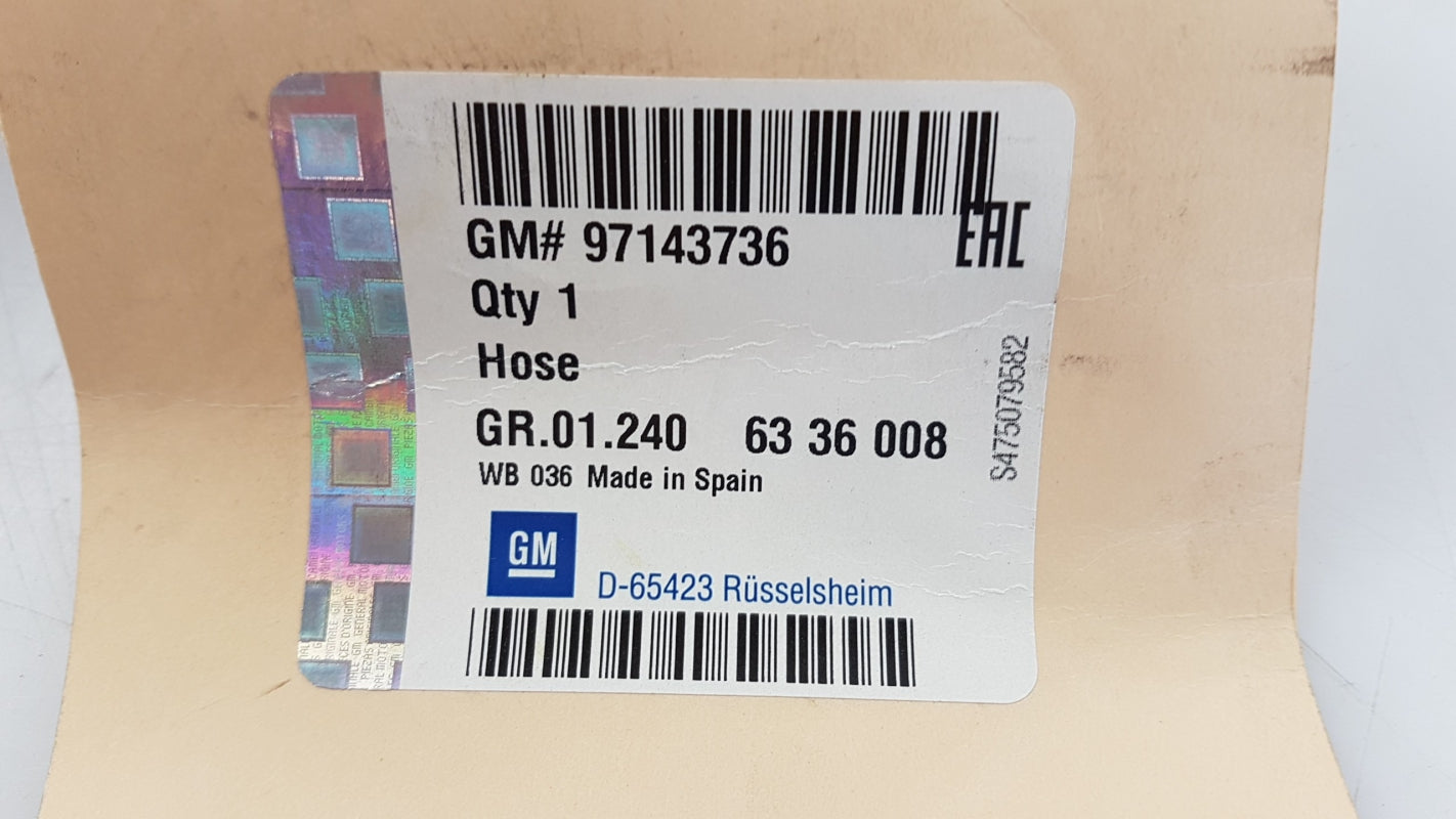 Original OPEL Frontera-B Kühlerschlauch 97143736