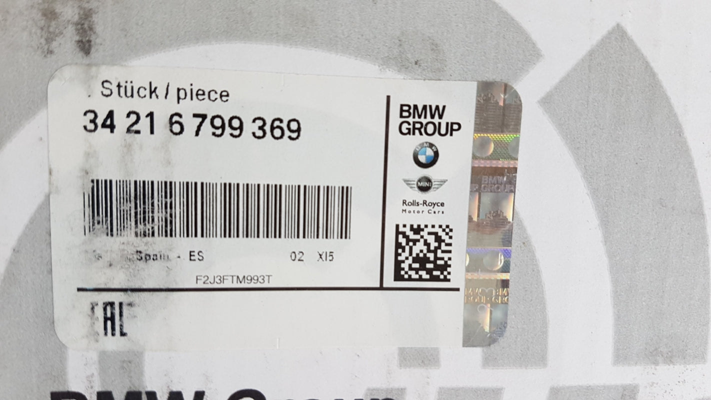 Original BMW 2' F45 X1 X2 MINI F54 F60 Bremsscheibe belüftet Hinten 34216799369