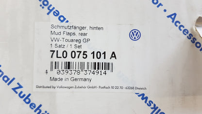 Original VW Touareg I '02-'07 Schmutzfängersatz 2-stück hinten 7L0075101A