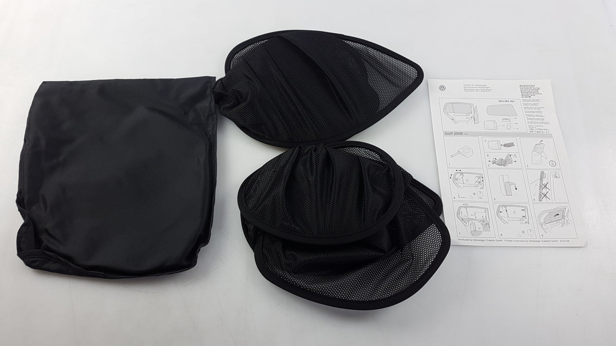 Original VW Golf VI Sonnenschutz 2-stück hinten Türscheibe 5K4064363