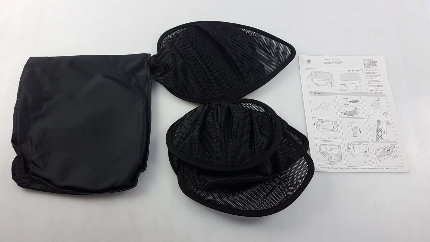 Original VW Golf VI Sonnenschutz 2-stück hinten Türscheibe 5K4064363