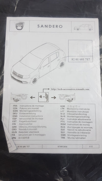 Original RENAULT Logan II Sandero II Kofferraumschutz EasyFlex 8201681717