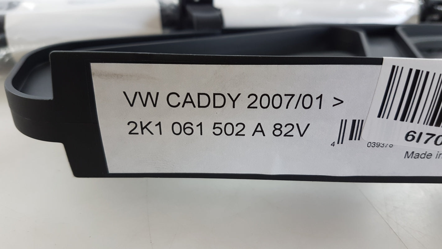 Original VW Caddy IV (2K) Gummimatten Fußmatten Vorne Schwarz 2K1061502A82V