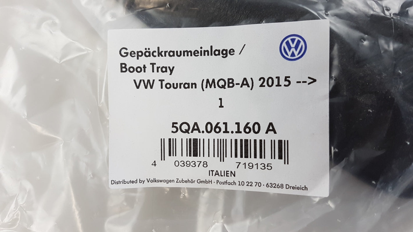Original VW Touran II 2015 > 7-sitzer Gepäckraumeinlage Anthrazit 5QA061160A