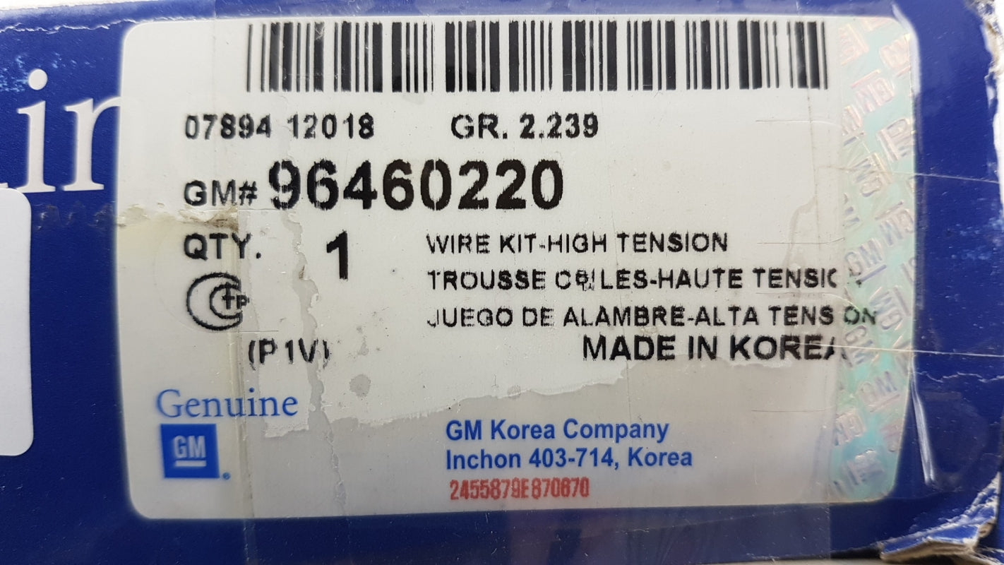 Original CHEVROLET Epica Evanda Lacetti Nubira Leganza Zündleitungssatz 96460220