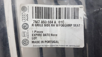 Original SEAT Alhambra 2001-2010 Gitter Stoßstange Rechts 7M7853684A01C