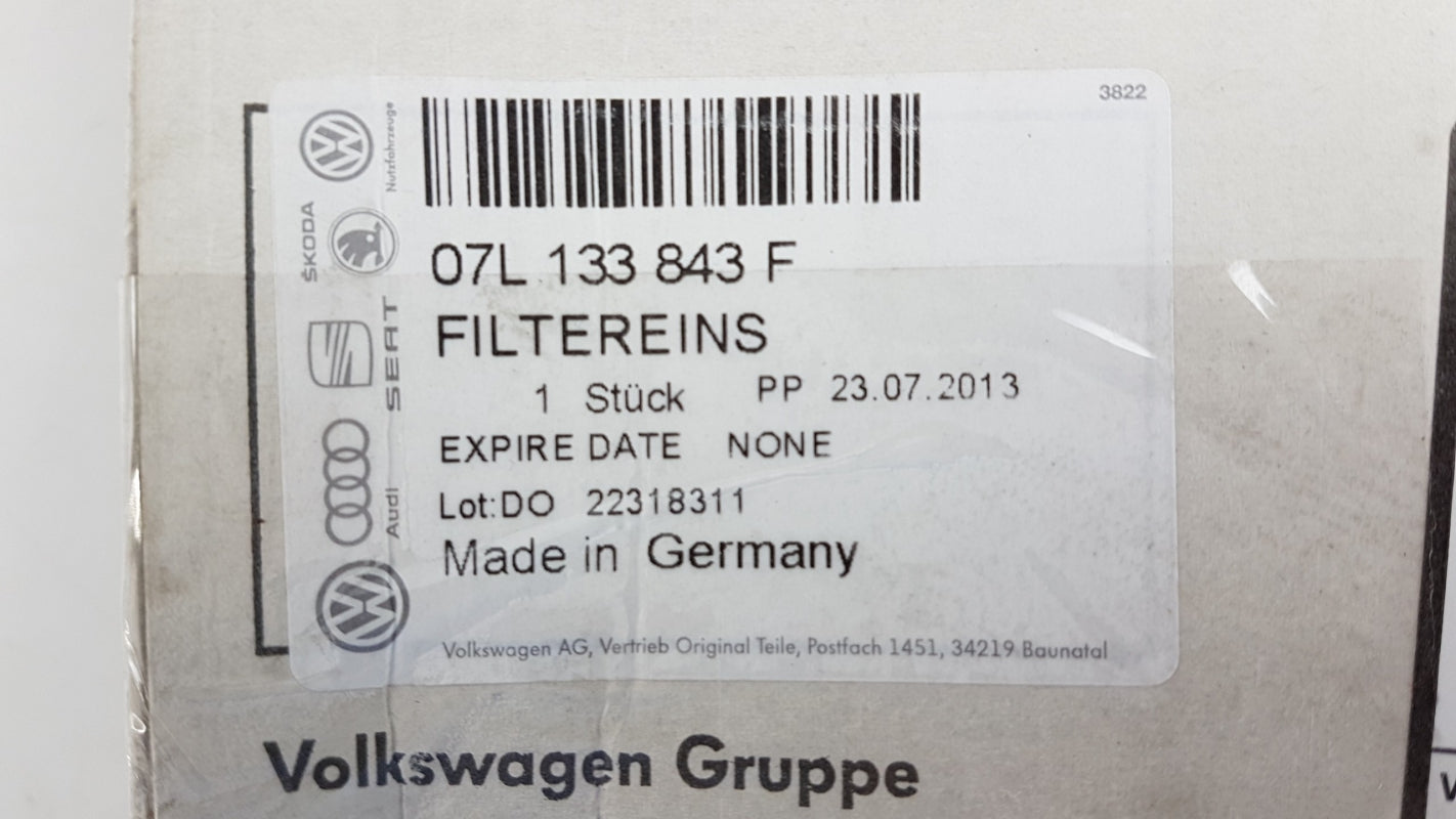 Original OE Volkswagen Luftfilter 07L133843F