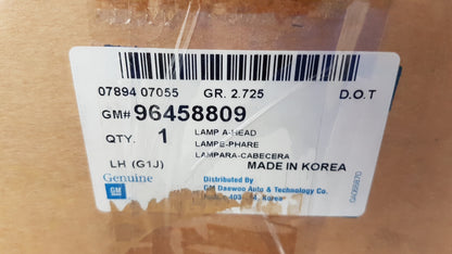 Original CHEVROLET Lacetti Nubira Hauptscheinwerfer Scheinwerfer Links 96458809