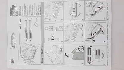 Original VW Scirocco III Einstiegsleisten Satz 2 Stuck Vorne 1K8071305