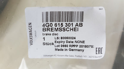 Original AUDI A6 (C7) A7 I Q5 I Bremsscheibe 1-Stück belüftet vorne 4G0615301AB