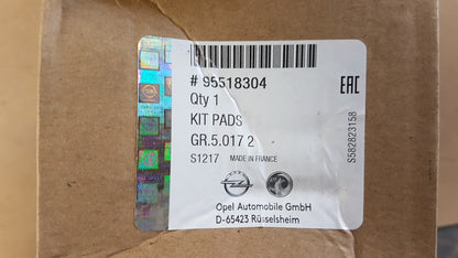Original OPEL Vivaro B 15-19 Bremsklötze Bremsbeläge Satz Vorne 1.6CDTI 95518304
