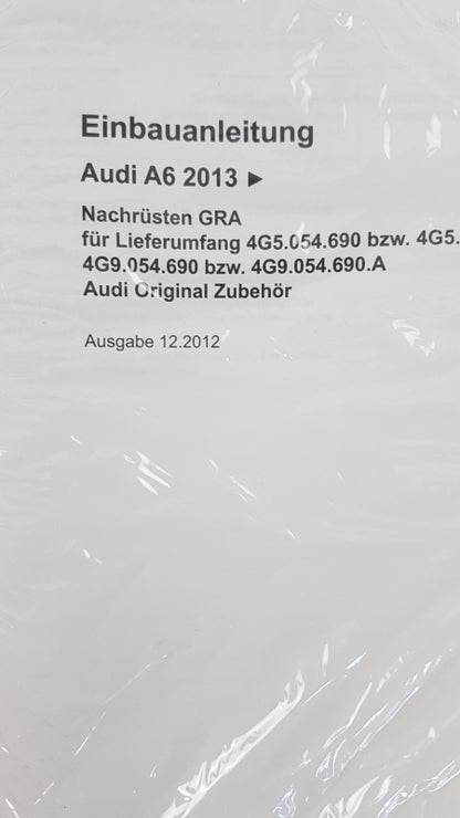 Original AUDI A6 RS6 4G 2011-2018 Geschwindigkeitsregelanlage Tempomat 4G9054690