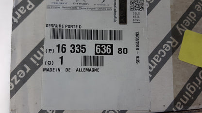 Original OE Peugeot Türschloss 1633563680