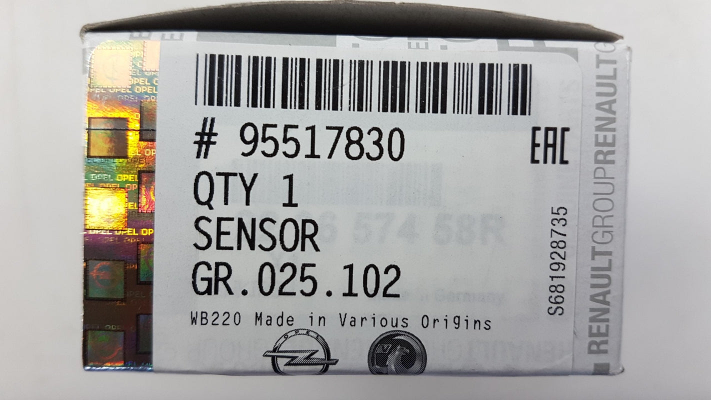Original OPEL Vivaro-B 2015-2019 Ansauglufttemperatur Sensor 95517830