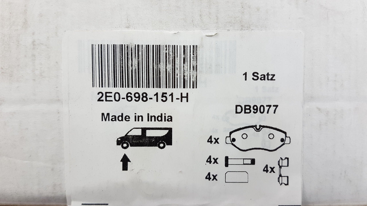 Original OE Volkswagen Bremsbeläge 2E0698151H