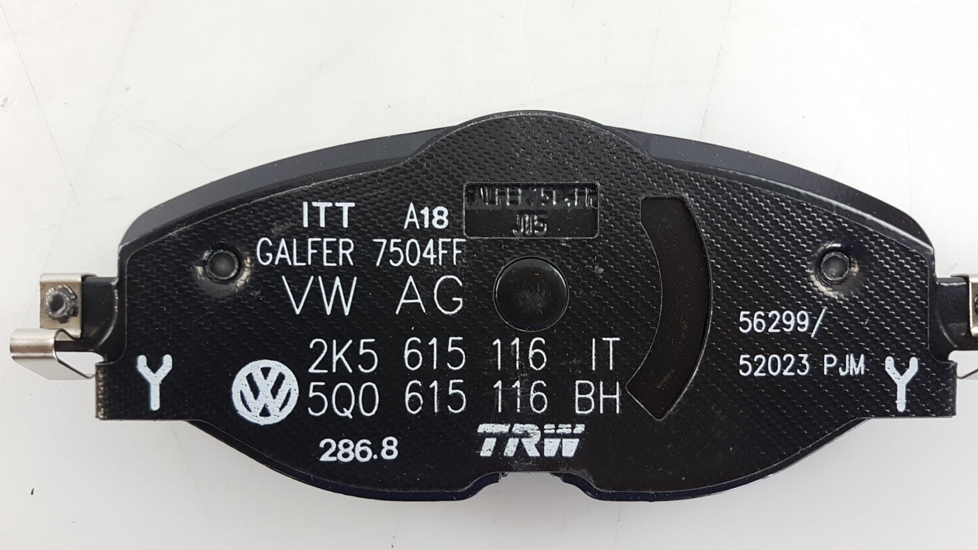 Original VOLKSWAGEN Caddy IV (SB) Bremsbeläge Vorne 2K5698151B