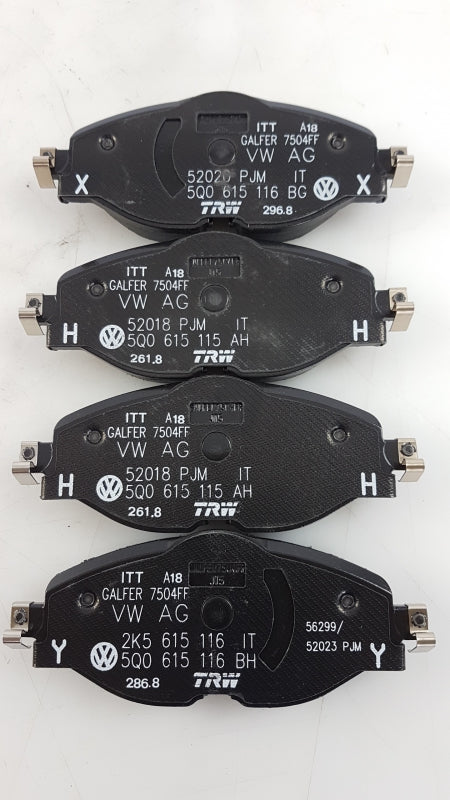 Original VOLKSWAGEN Caddy IV (SB) Bremsbeläge Vorne 2K5698151B