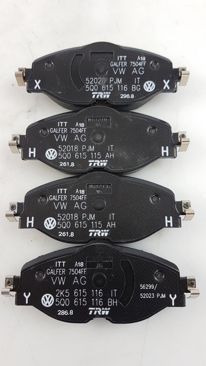 Original VOLKSWAGEN Caddy IV (SB) Bremsbeläge Vorne 2K5698151B