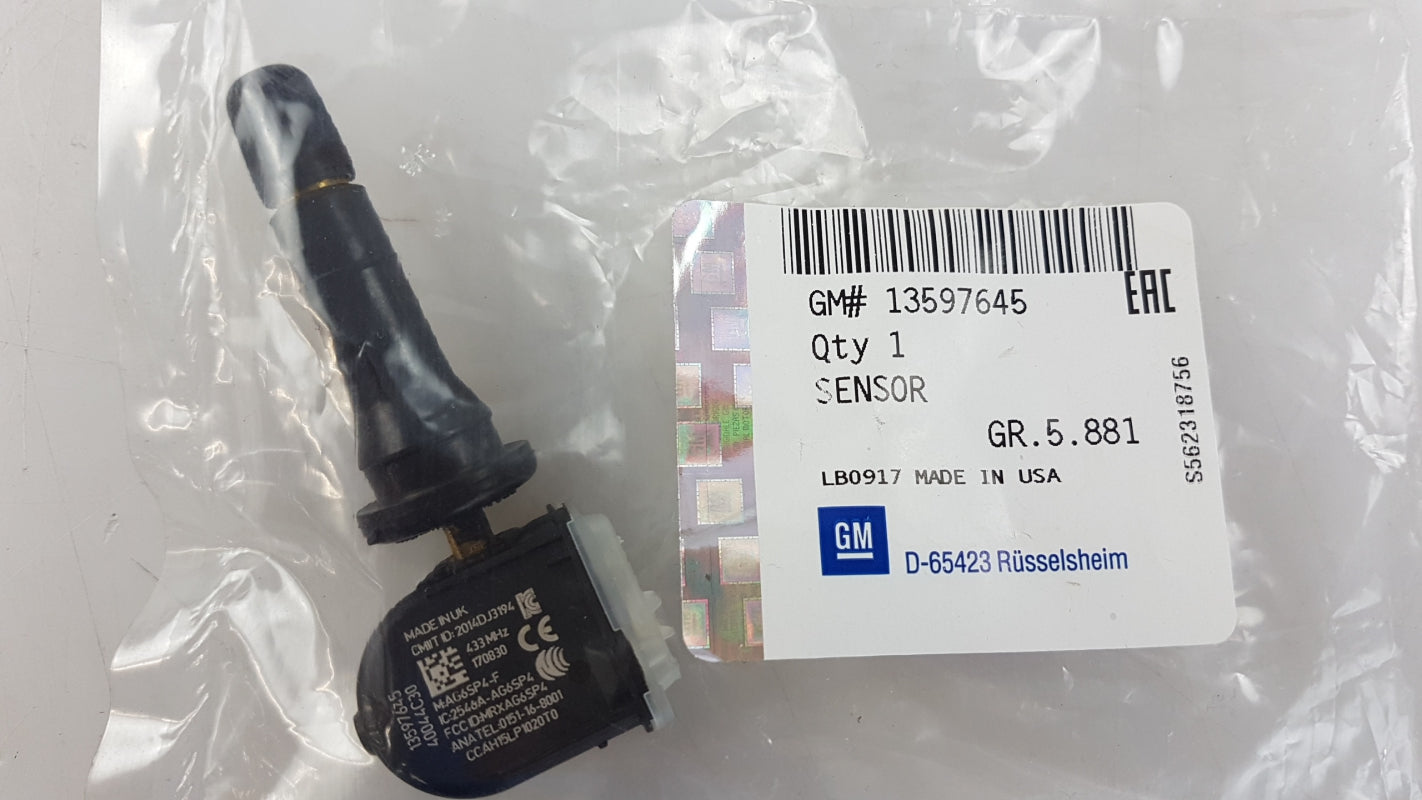Original OE OPEL Reifendrucksensor 13597645