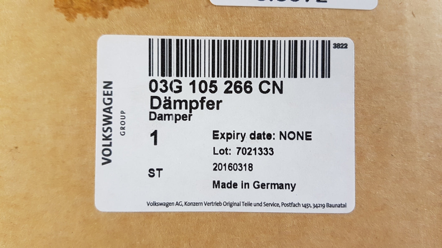 Original VW Golf Jetta SKODA Octavia Schwungrad Zweimassenschwungrad 03G105266CN
