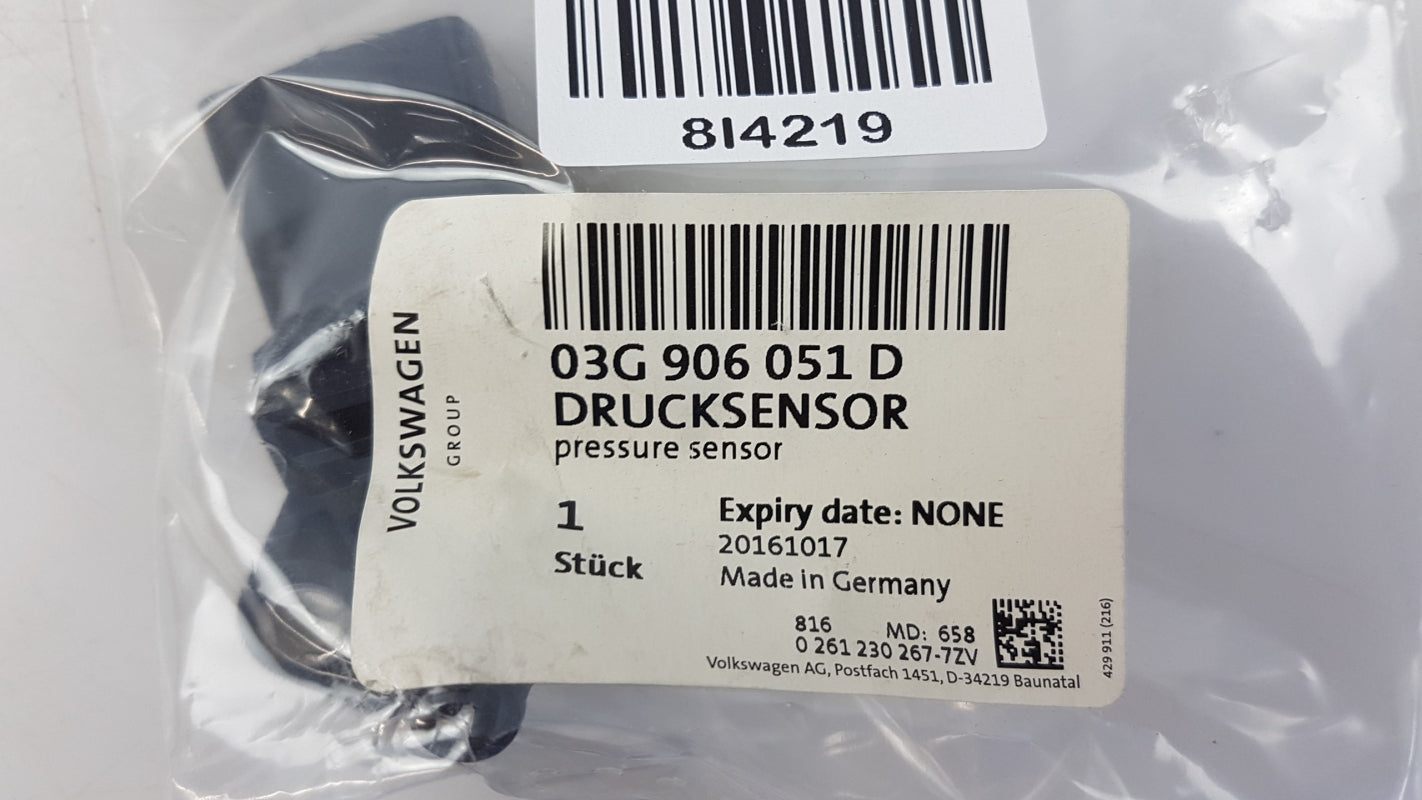 Original VW Beetle AUDI A1 A3 SEAT Ibiza 09-15 6J Sensor Drucksensor 03G906051D