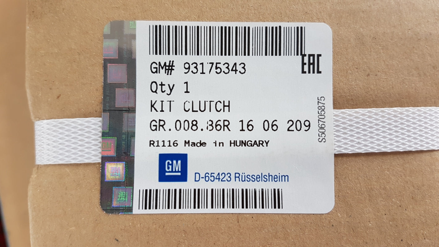 Original OE OPEL Kupplungssatz 93175343