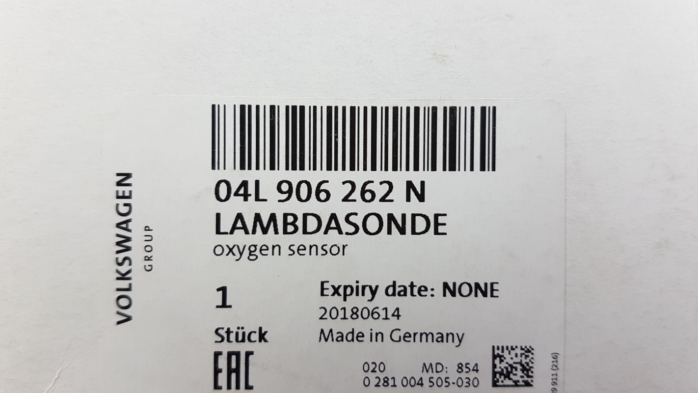 Original VW CC (358) 2012-2017 Lambdasonde 2.0 TDI 04L906262N
