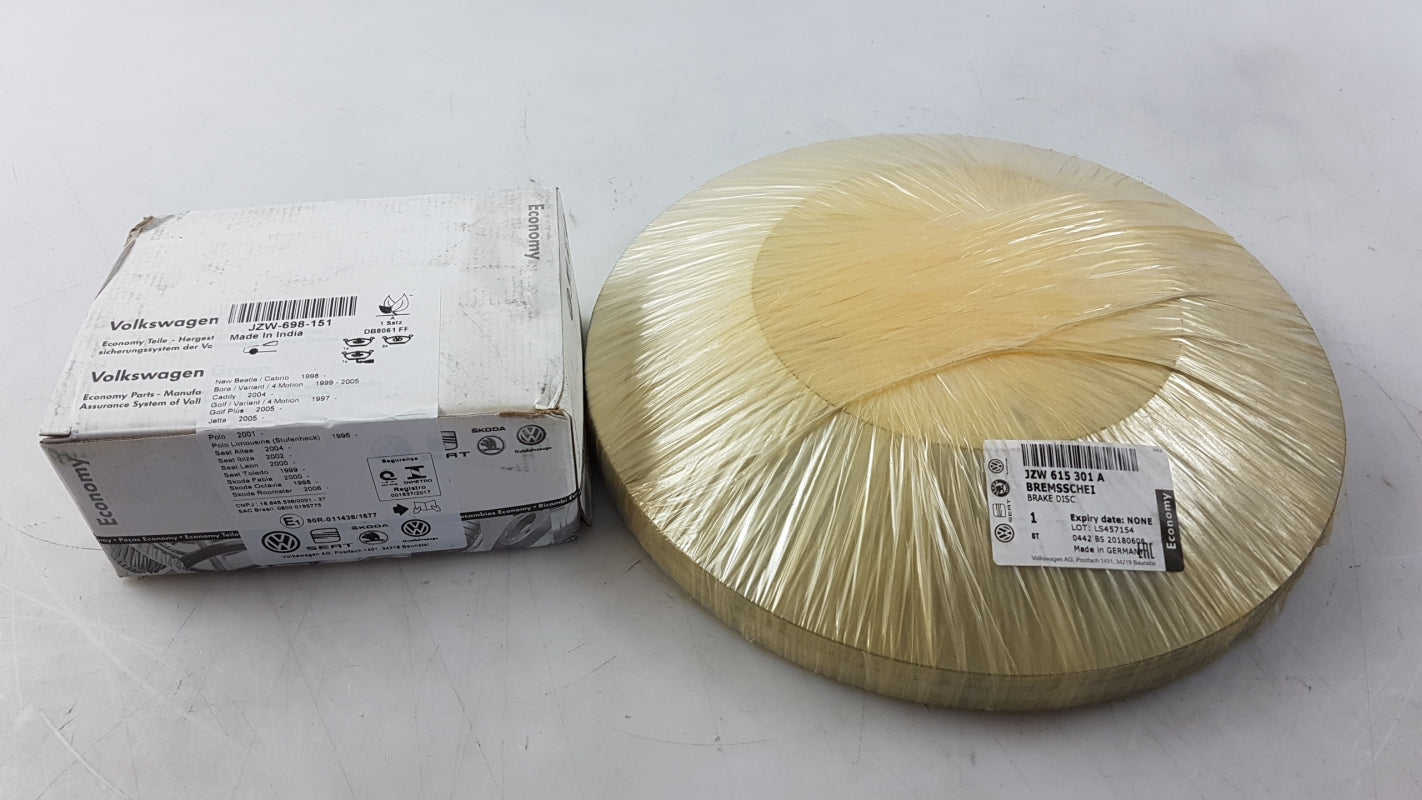 Original VW Golf Caddy SKODA Octavia SEAT Leon Bremsensatz vorne JZW698302CS