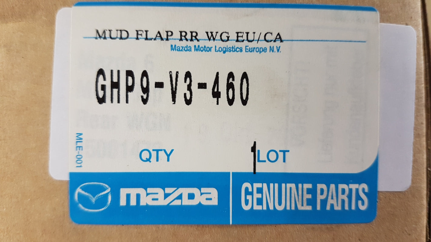 Original MAZDA 6 GJ GL 2012 - 2018 Schmutzfänger 2 Stück Hinten GHP9V3460