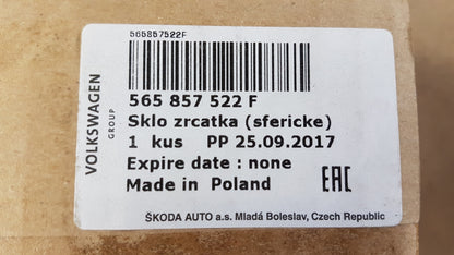 Original SKODA Karoq 2018 > Außenspiegelglas Rechts 565857522F
