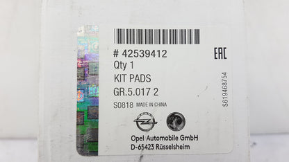 Original OPEL Mokka Mokka X 2013-2021 Bremsbeläge hinten 42539412